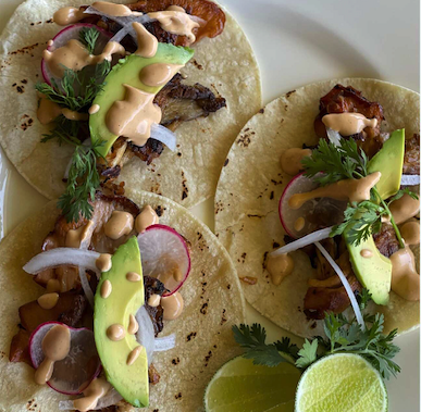 Mushroom Tinga Tostadas